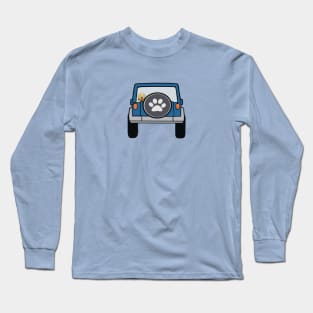 Dog in Blue Wrangler Long Sleeve T-Shirt